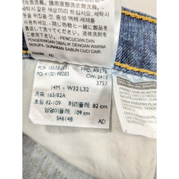 Levis Jeans Womens 14/32w Blue Denim 529 Curvy Bootcut low-mid rise y2k country - Picture 11 of 12